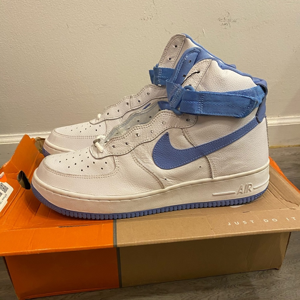 2001 Air Force 1 High B White | Columbia Blue